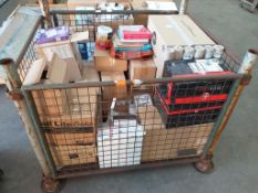 A Stillage to contain Various Stationery Related Items etc.