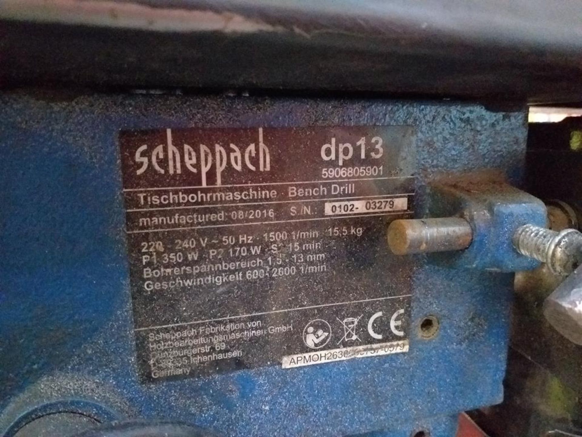 A Scheppach Bench Drill - Image 2 of 2