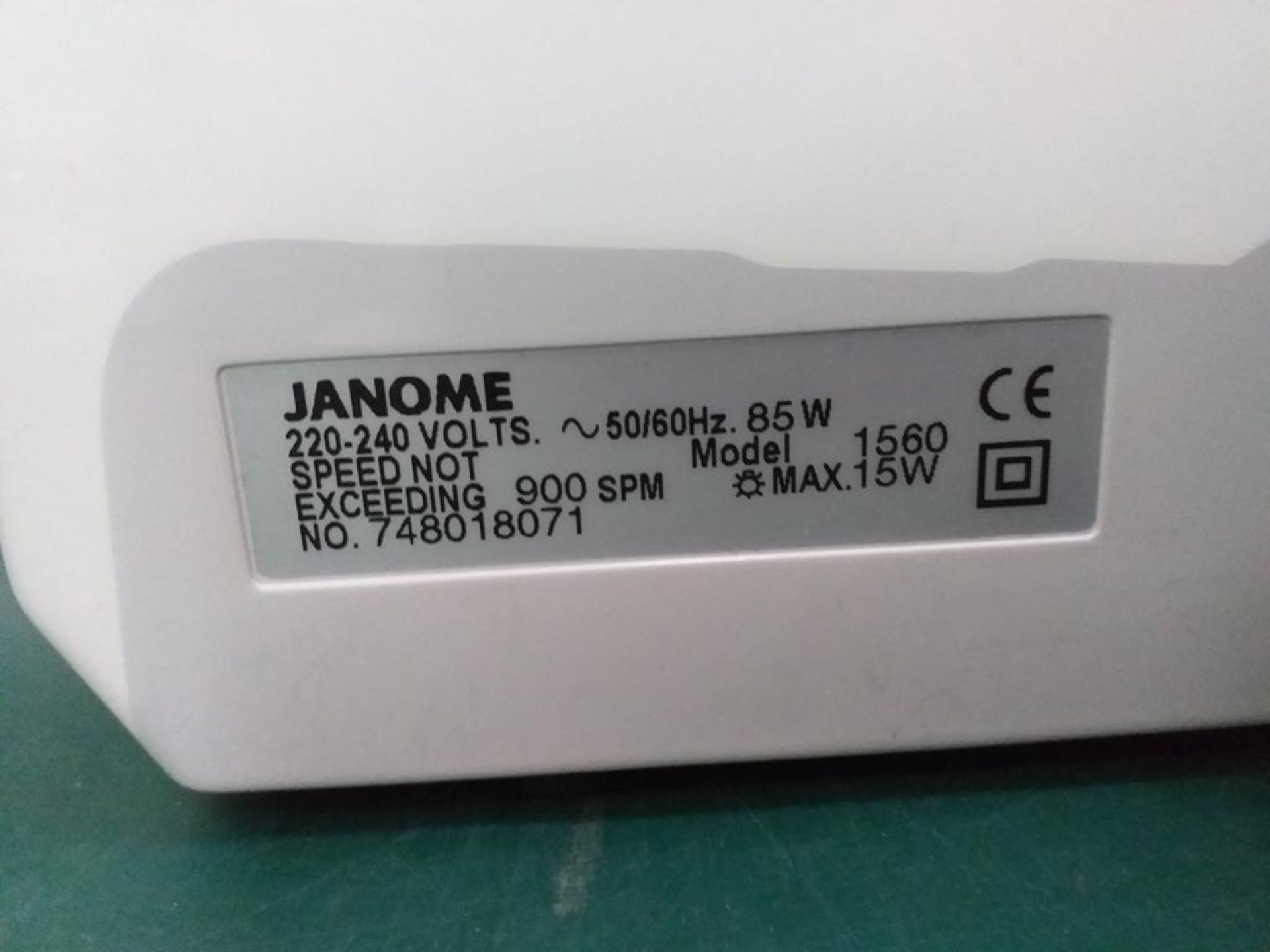 Janome Electric Sewing Machine - Image 2 of 3
