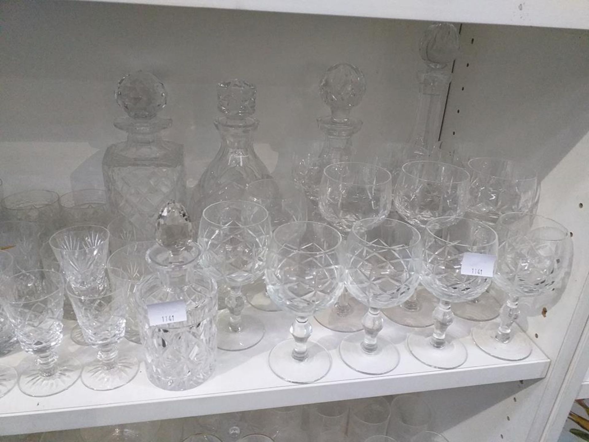 Two Shelves of Glassware & Metalware - Image 3 of 5