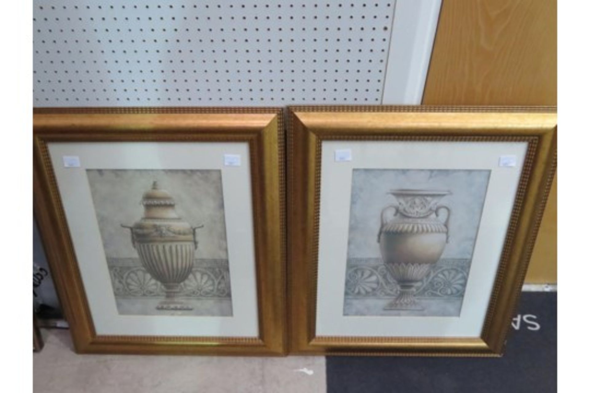 2 x Framed Prints of Urns