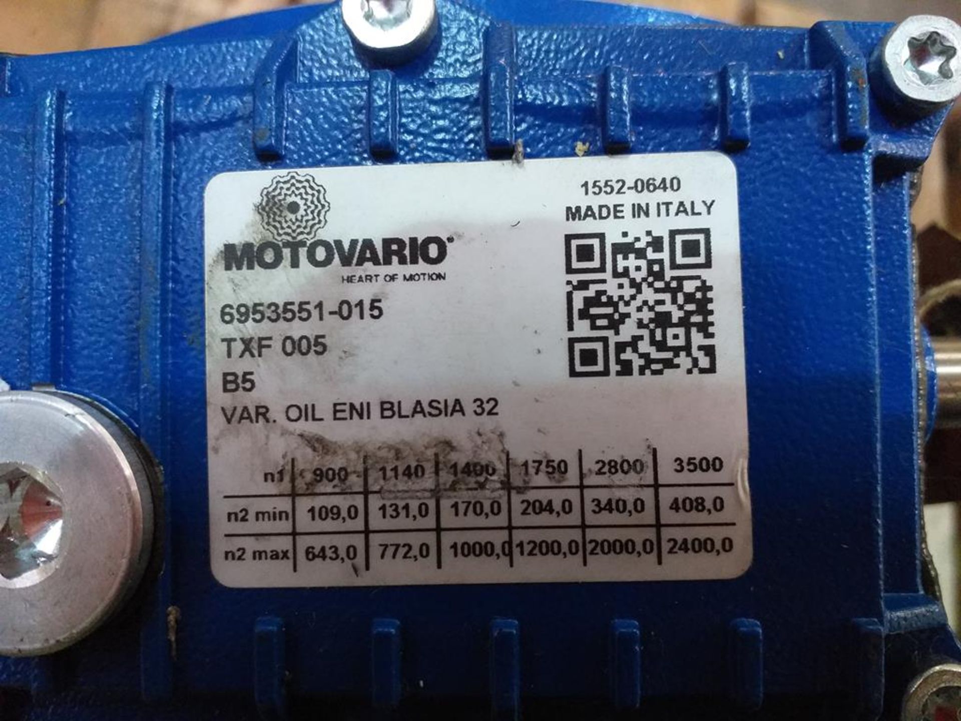 2 X Motovario TXFOO5 14/160-1000/170 Gearboxes - Image 2 of 2