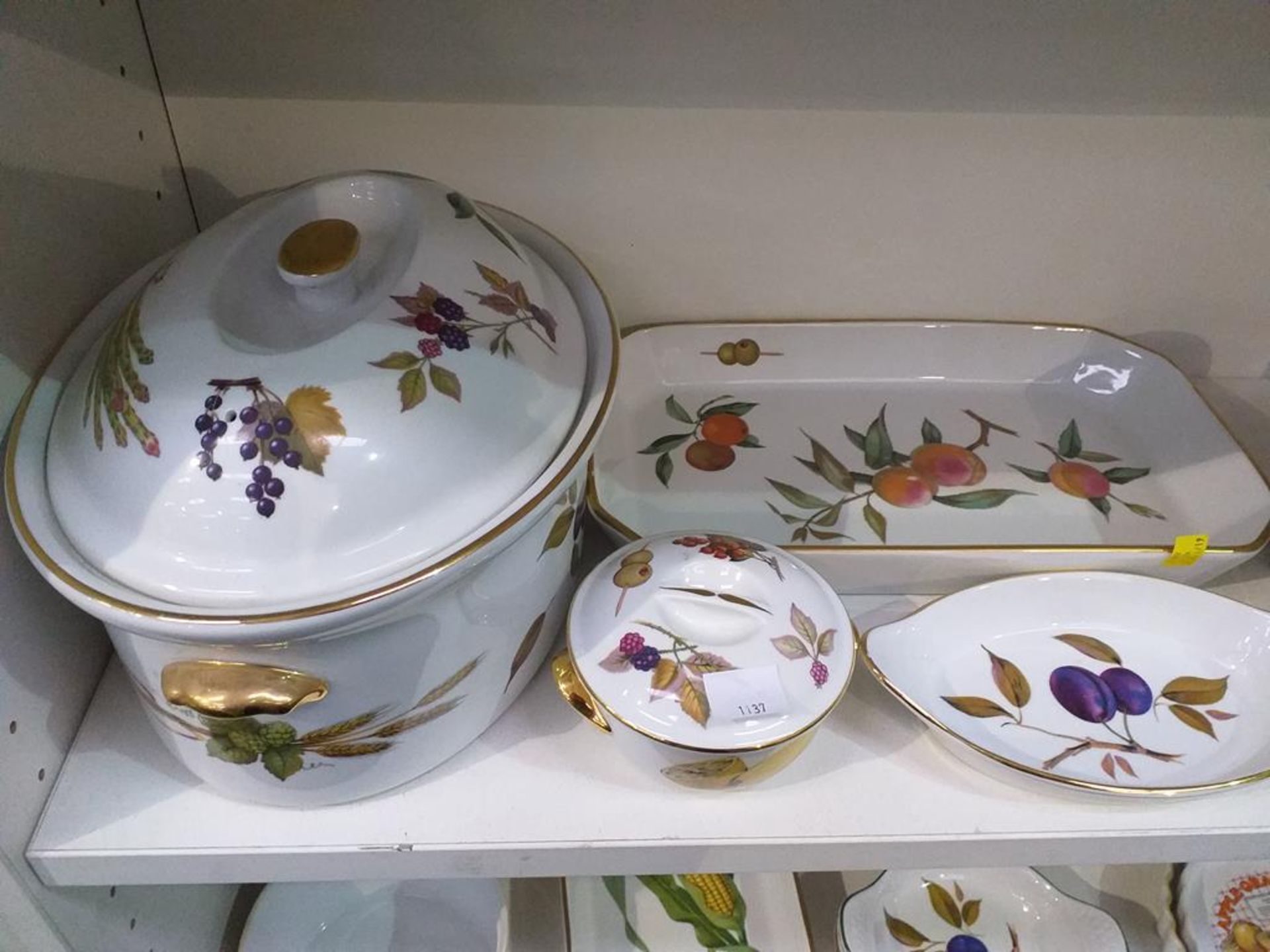 Three Shelves of Mainly Royal Worcester 'Evesham' - Image 4 of 7