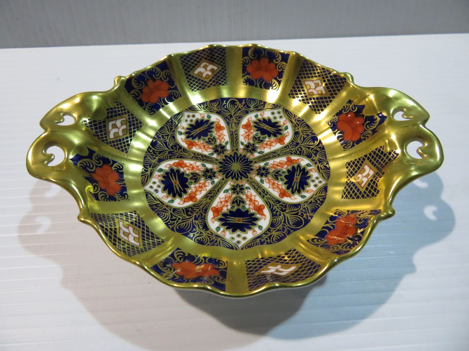 Royal Crown Derby Pin Tray, Oval Tray and Raised Dish - Image 2 of 8