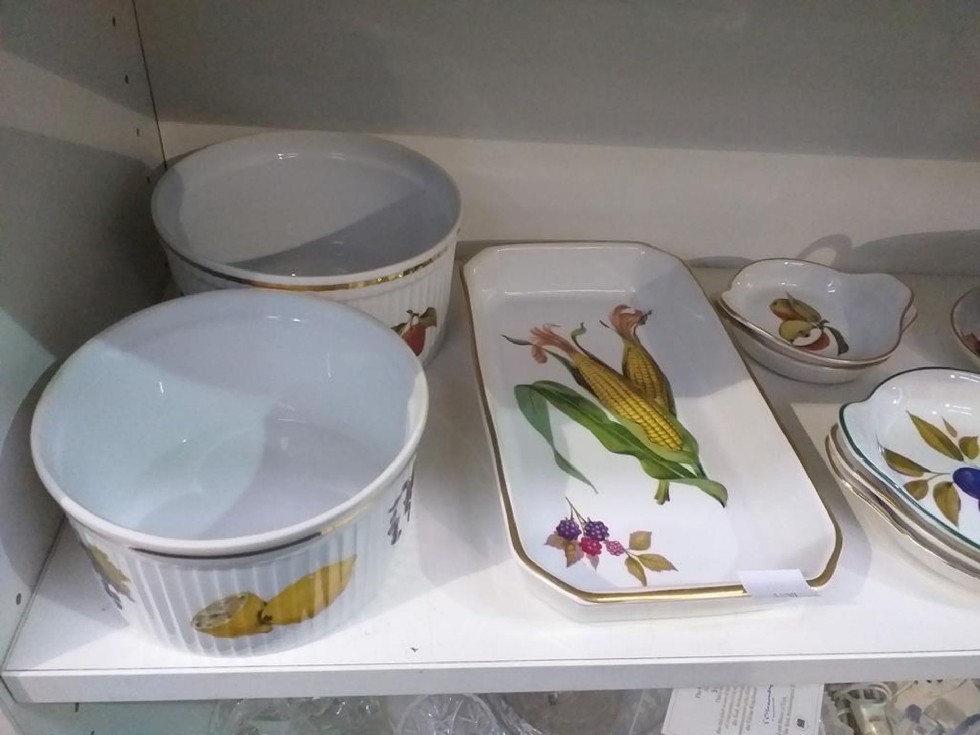 Three Shelves of Mainly Royal Worcester 'Evesham' - Image 6 of 7