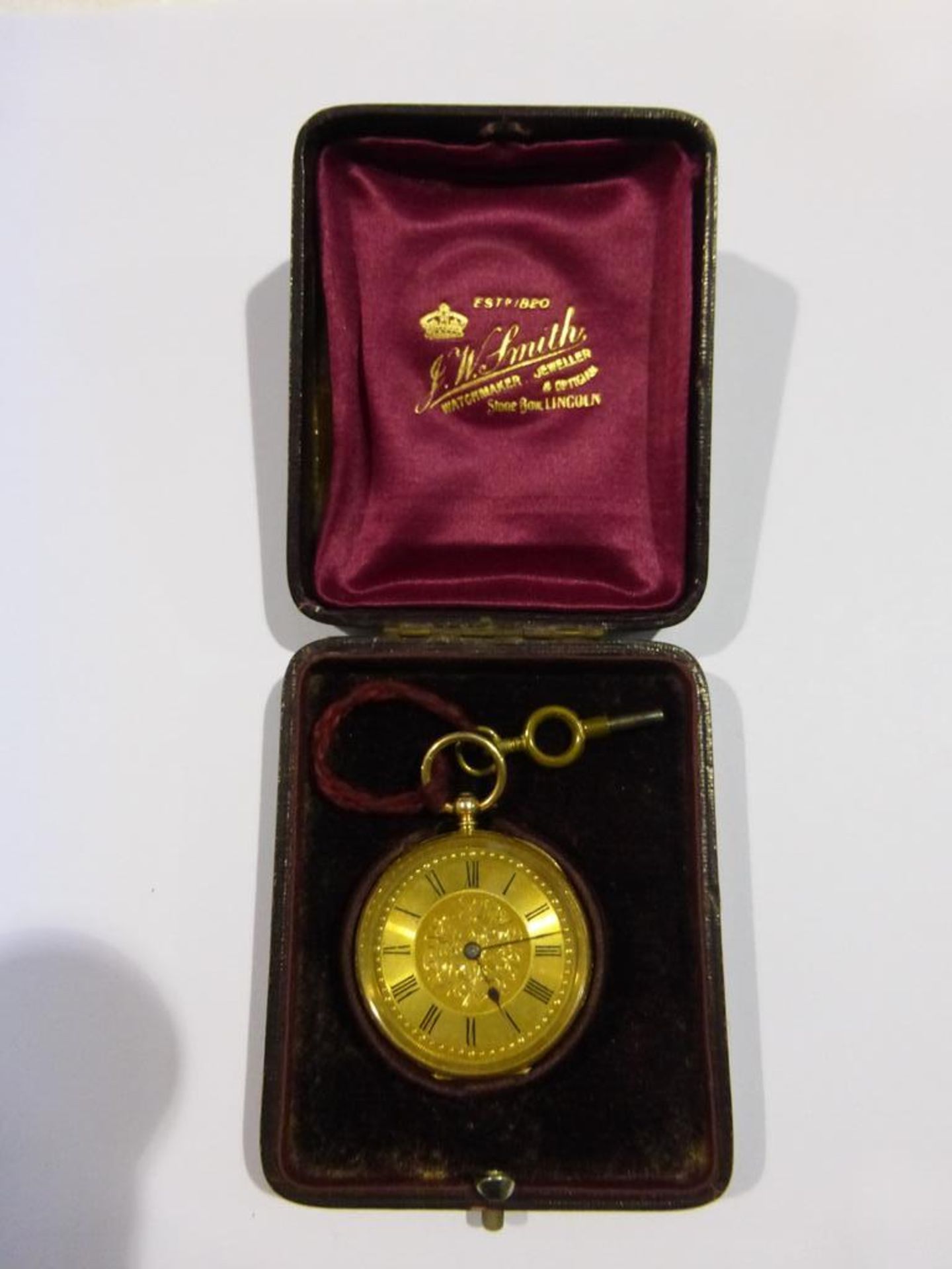 A 14ct Gold Fob Watch