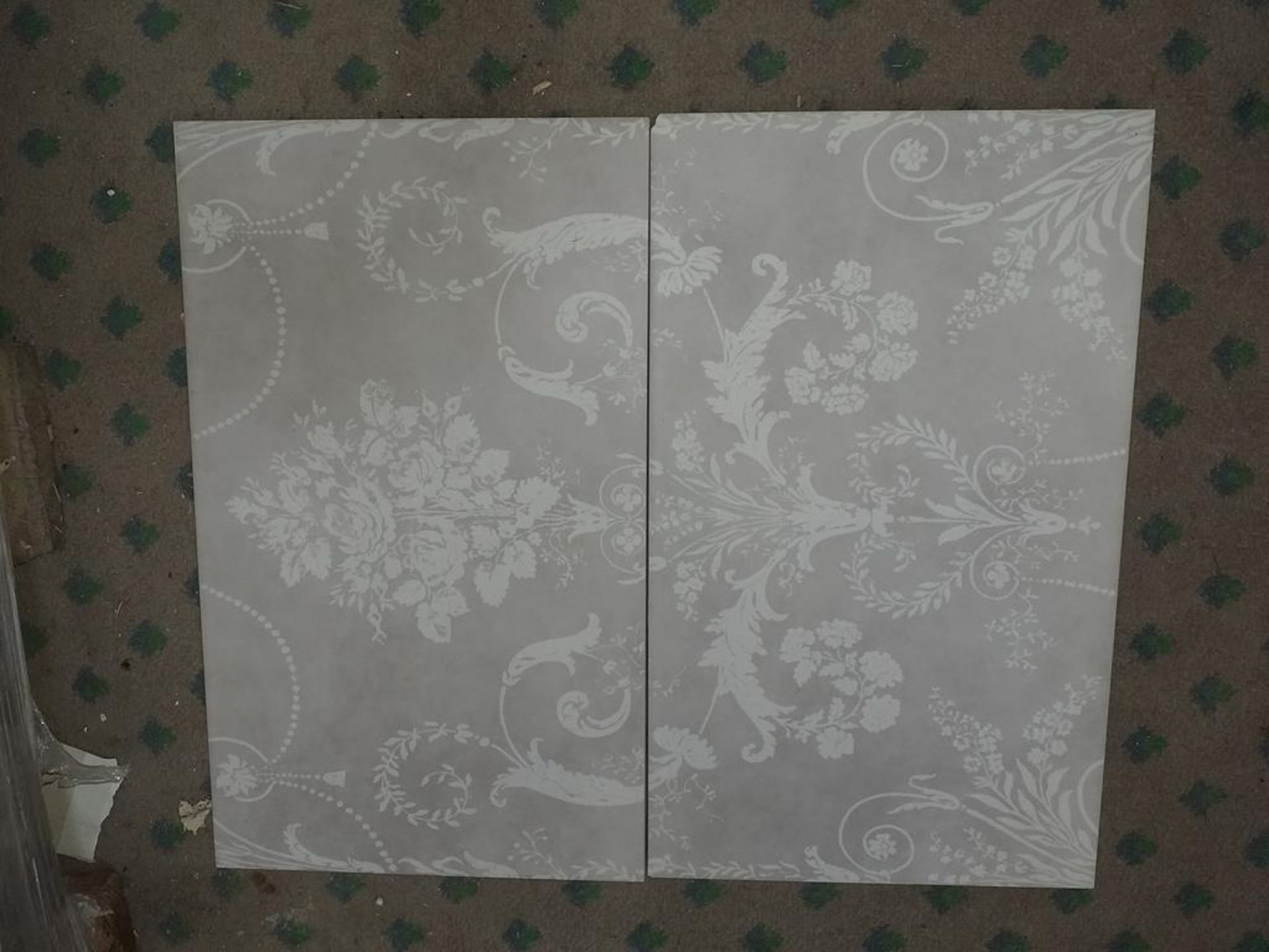 Laura Ashley Josette Dove Grey Decor Tiles - Image 2 of 6