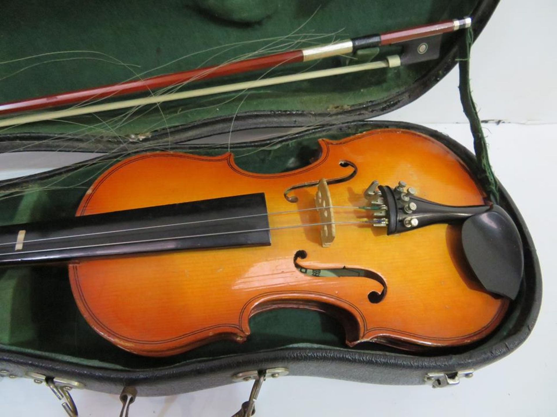 Four cased 1/2 size Violins - Image 15 of 21