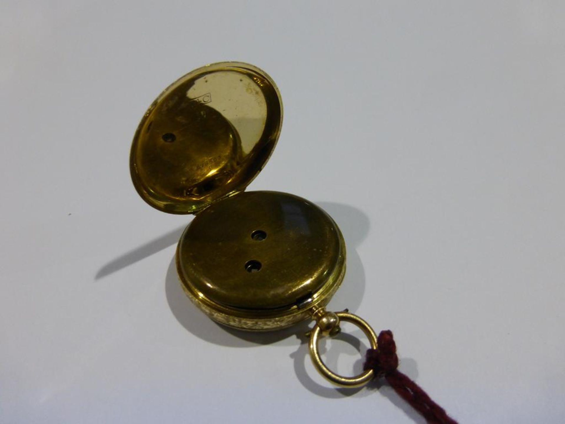 A 14ct Gold Fob Watch - Image 4 of 6