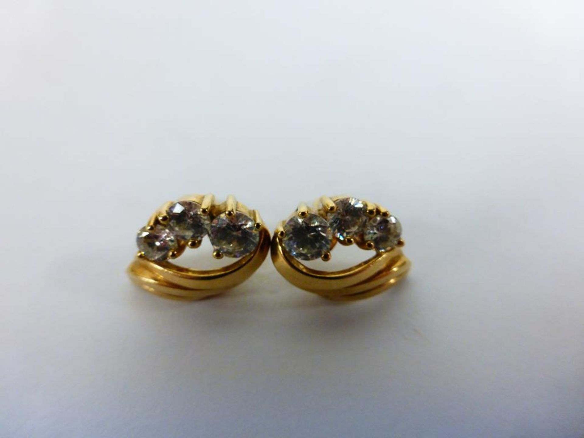 2 x Pair of 9ct Gold Earrings - Image 4 of 4