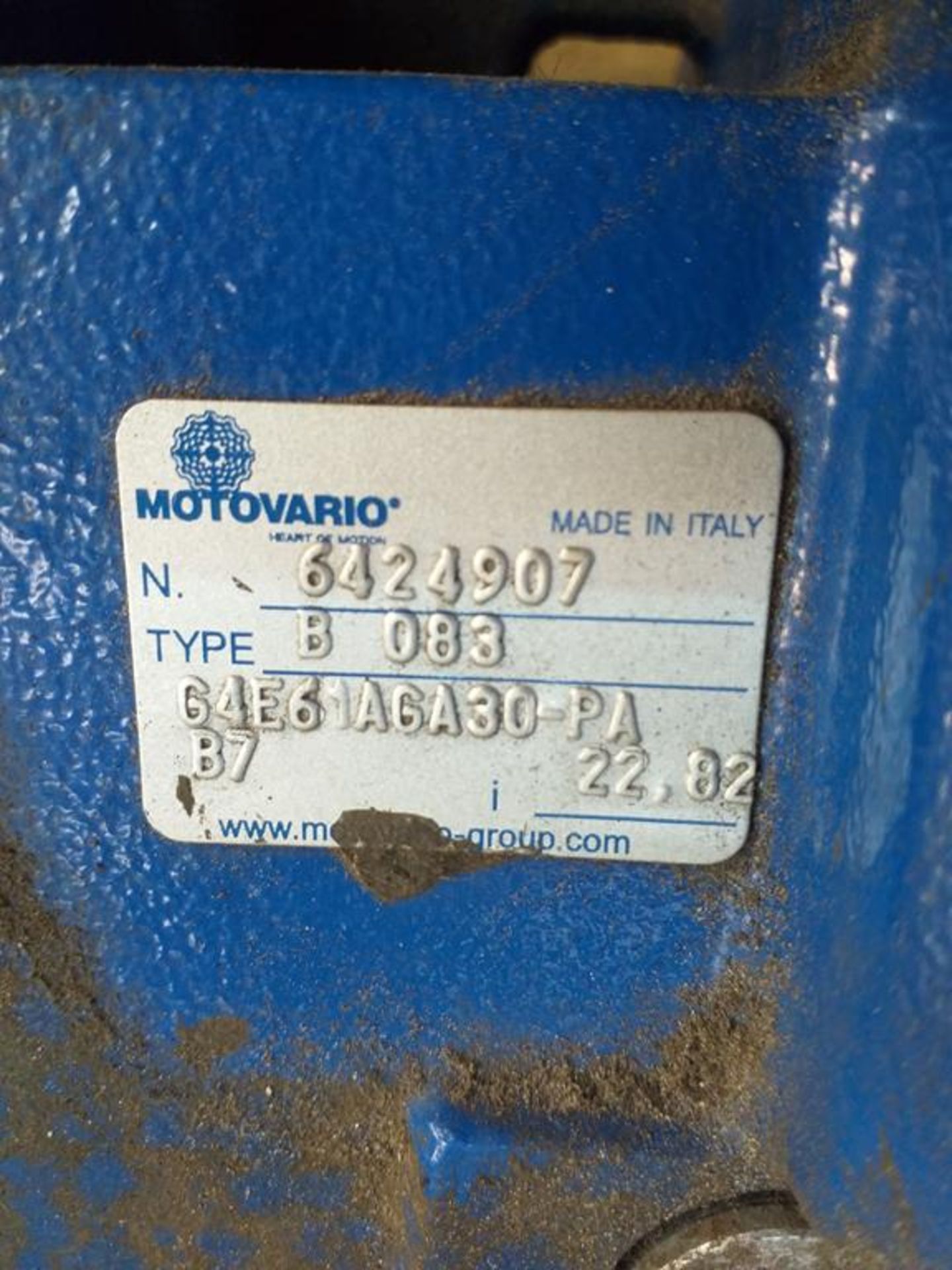 Motovario 1.50kW 61 RPM [22.8:1] to suit IEC90B5 Motor 230/400/3/50 IP55 Gearbox - Image 3 of 3