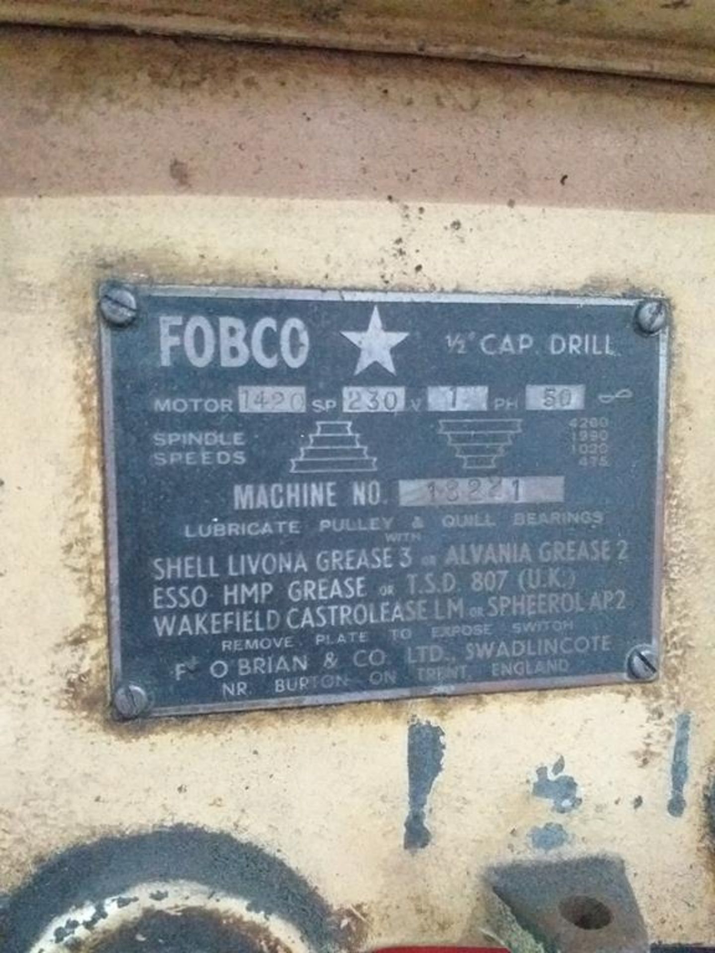 A Fobco Star Bench Drill - Image 2 of 4
