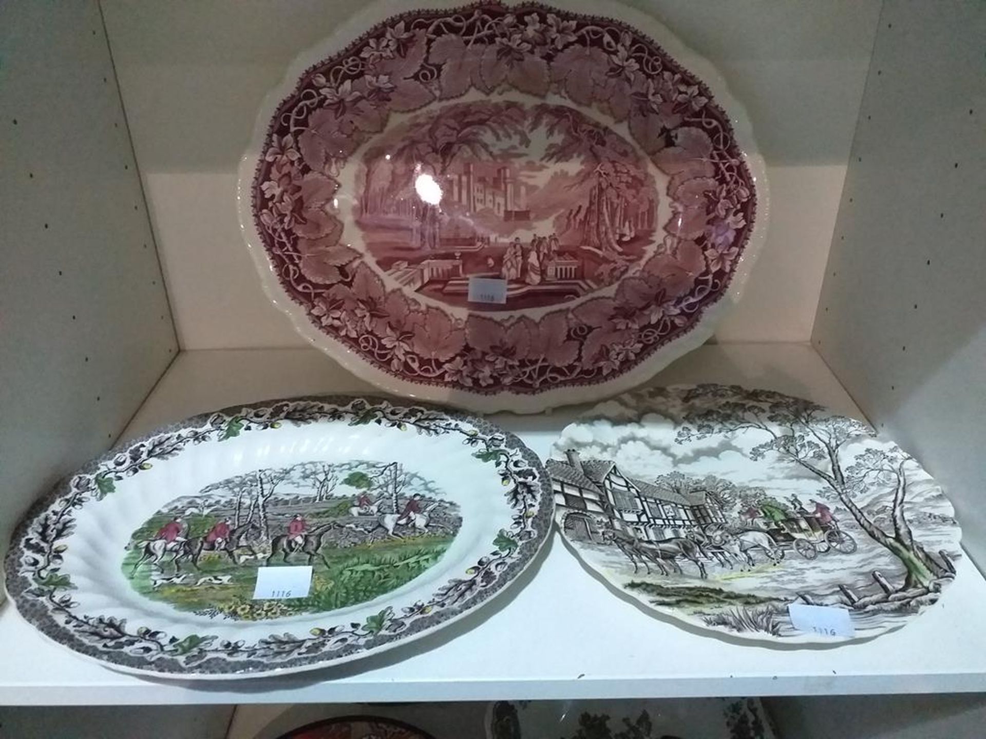 Three Shelves of Assorted Plates - Image 2 of 7