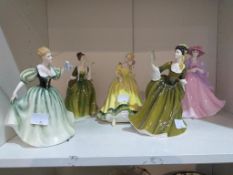 Four Royal Doulton Lady Figures