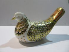 Royal Crown Derby 'Turtle Dove' Paperweight
