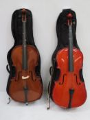 Two Stentor Student II 1/2 size Cellos with case