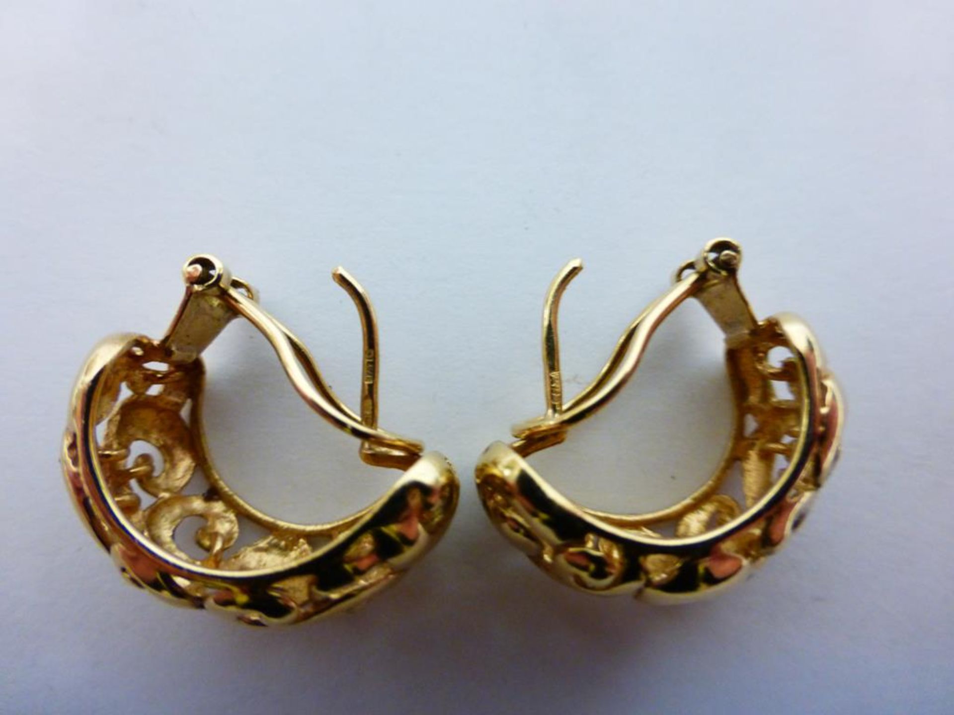 2 x Pair of 9ct Gold Earrings - Image 3 of 4