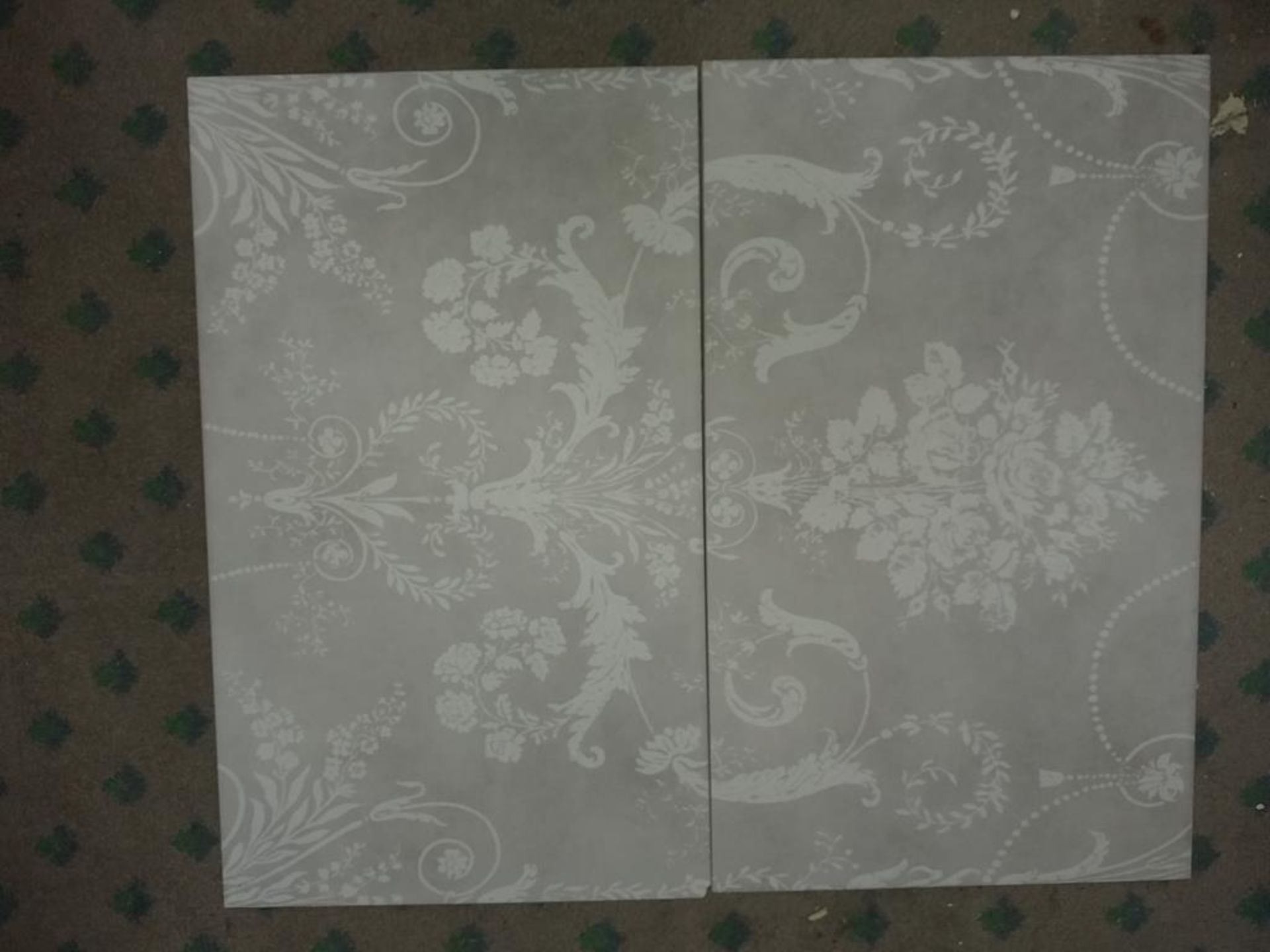 Laura Ashley Josette Dove Grey Decor Tiles - Image 2 of 5