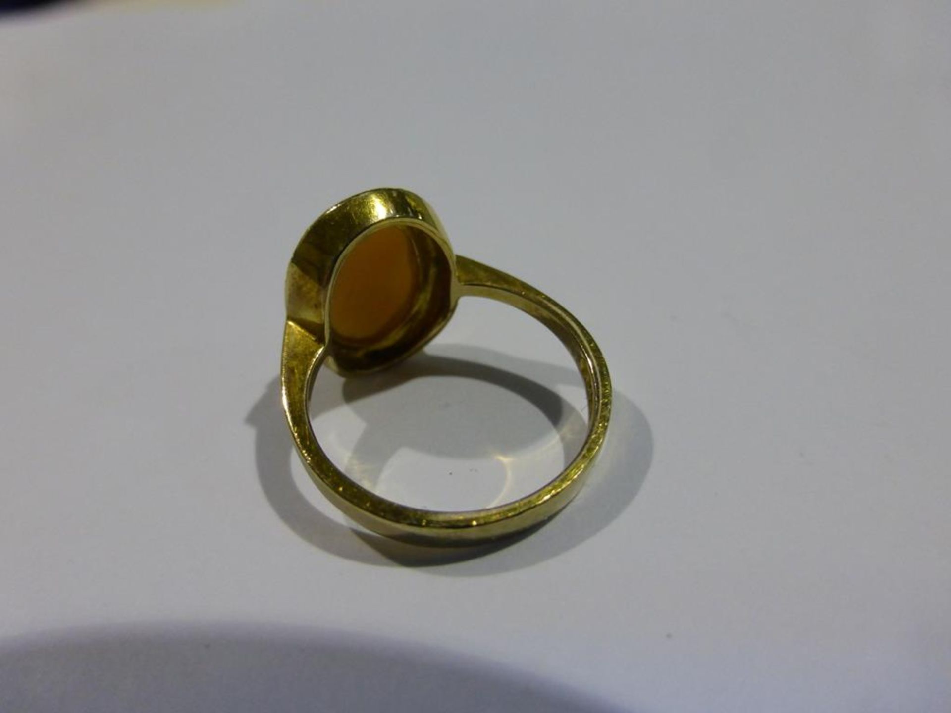 9ct Gold Hallmarked Cameo Ring - Image 3 of 3