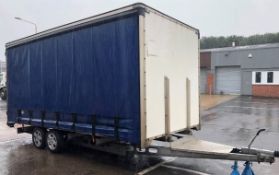 Portland Commercial Bodies Twin Axle Curtainside Trailer