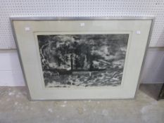 A Framed 'Artist' Proof Print of 'The Nypro Explosion'
