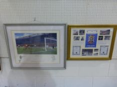 Signed Print of Martin Peters Goal vs West Germany