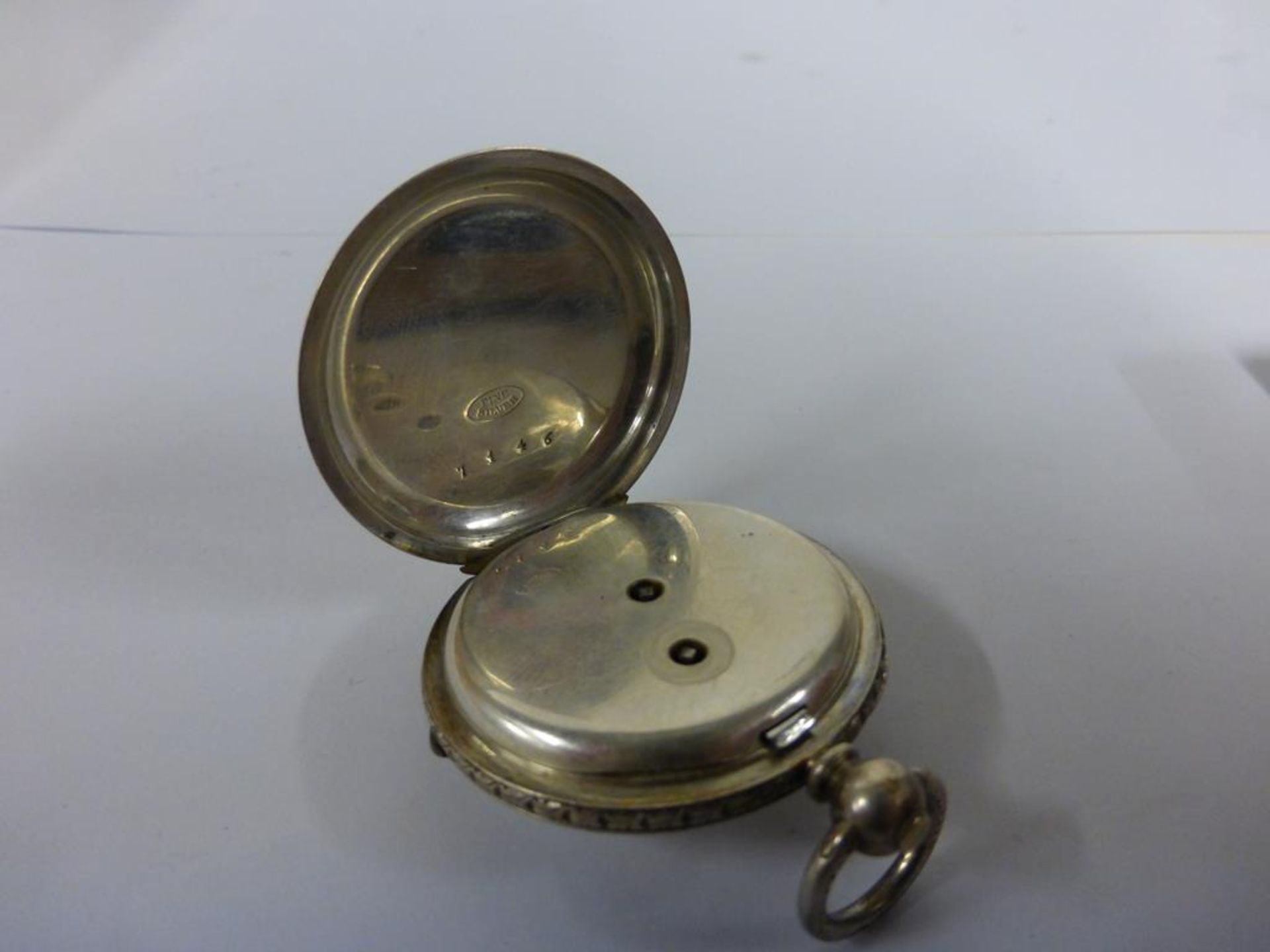 A 'Fine Silver' Pocket Watch - Image 3 of 4