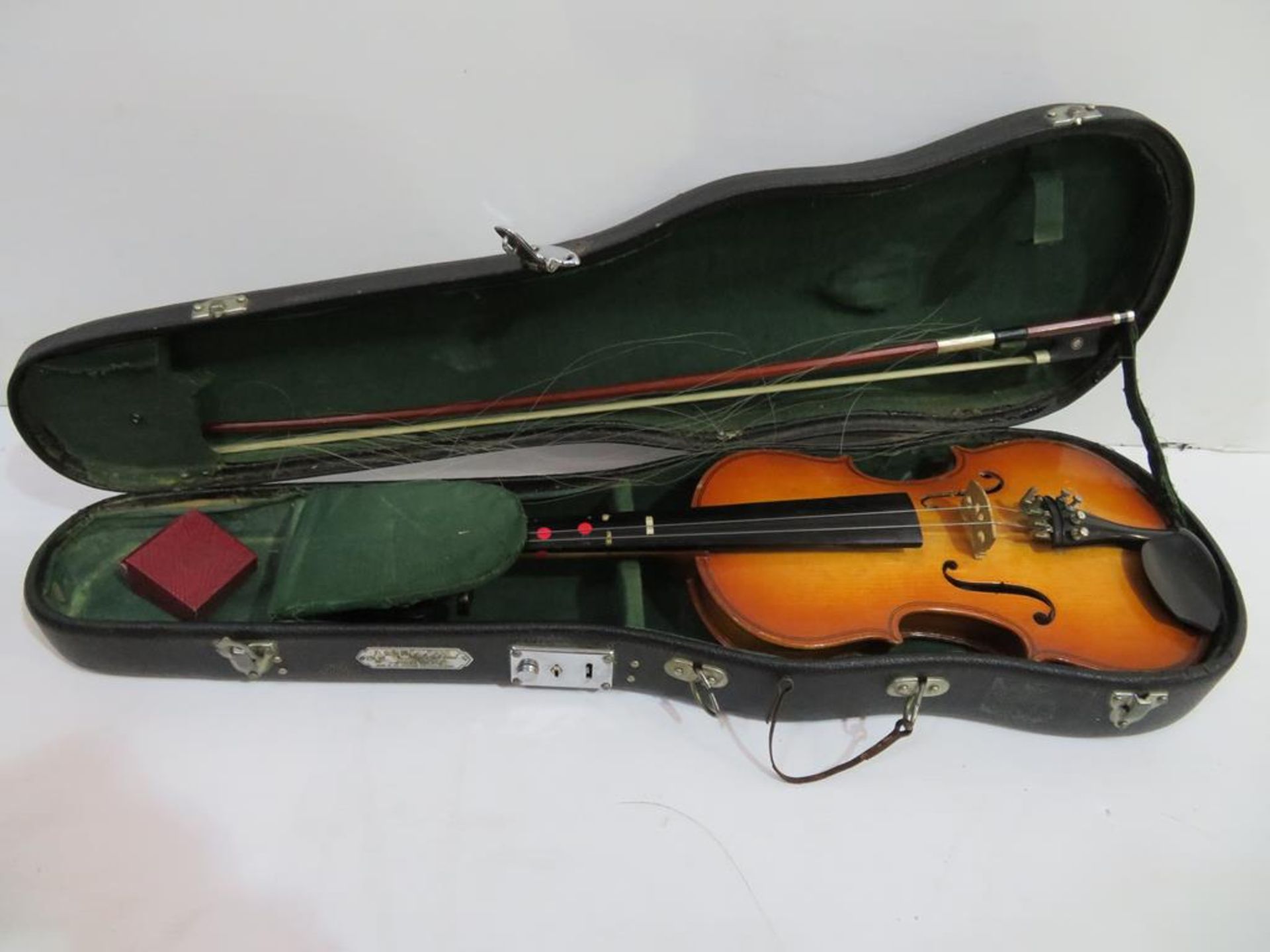 Four cased 1/2 size Violins - Image 12 of 21