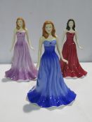 Three Royal Doulton Figurines from The Gemstones Collection