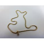 This is a Timed Online Auction on Bidspotter.co.uk, Click here to bid. Yellow Metal Chain Stamped '