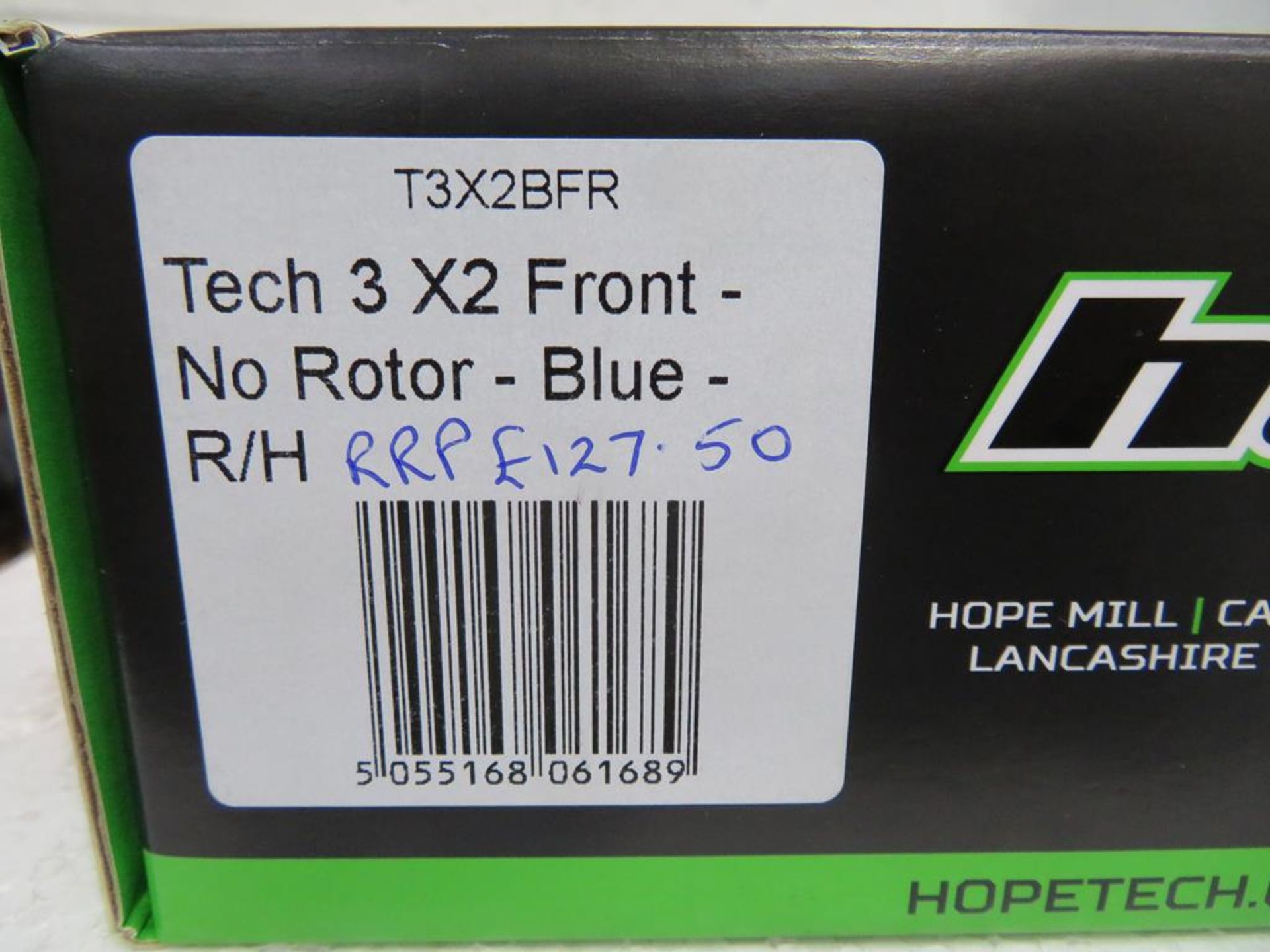 Hope Tech 3 X 2 Front-No Rotor-Blue- R/M Disc Brake - Image 2 of 3