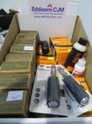 Box of Zipp & Continental Inner Tubes, Live Sealant, Micro Airboosters etc.