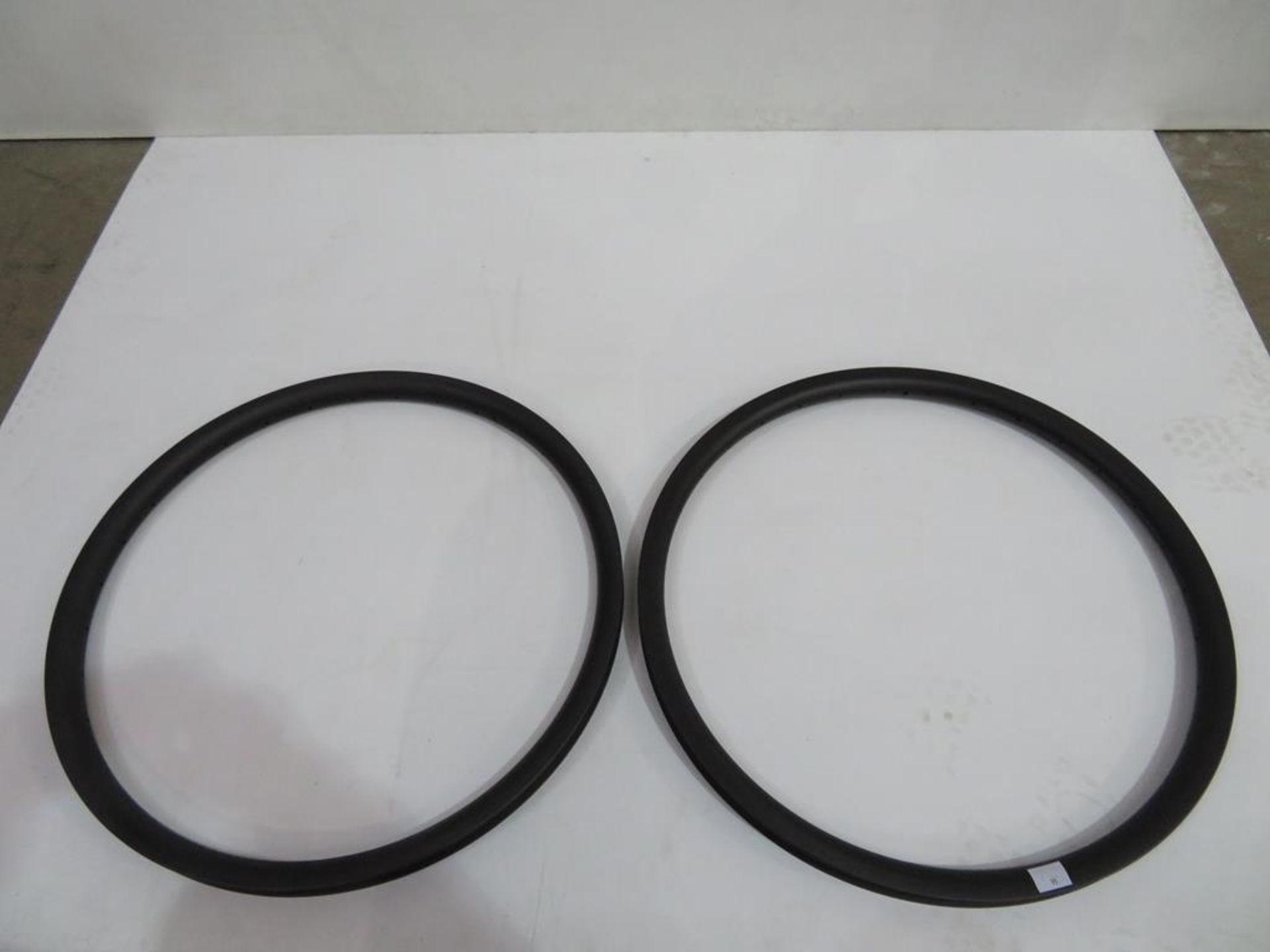 An unbranded Pair of Carbon Wheel Rims