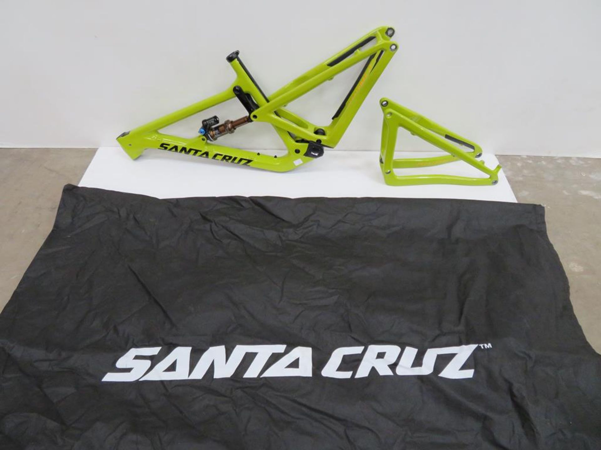 Santa Cruz High Tower LT CC Bike Frame and a Santa Cruz High Tower LTC Frame Section