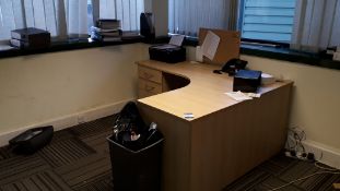 Contents of Office to include Desk, Cupboard, Filing Cabinet, Printer etc. (Telephones & Computers