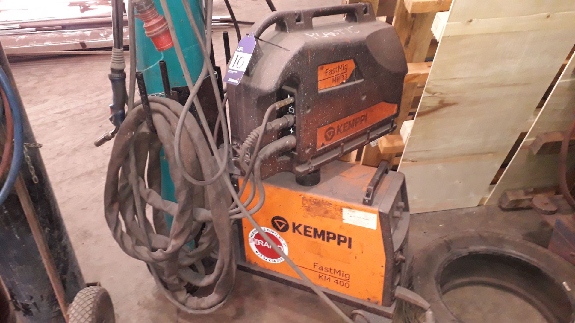Kempi Fast Mig KM400 Mig Welding Set with Kempi Mf33 Wire Feed Unit and Trolley (Bottle not