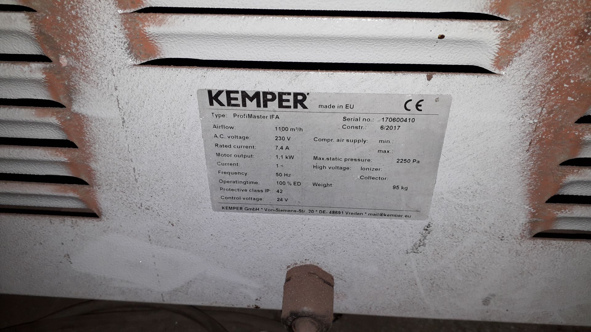 Kemper ProfiMaster Weld Fume Extractor - Image 3 of 3