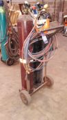 Twin Cylinder Trolley with Hoses and Gauges (Bottles not included)