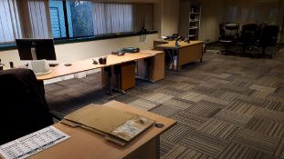 Contents of Office to include Approx. 10 Desks, Various Pedestals, Swivel Chairs, Filing Cabinets,