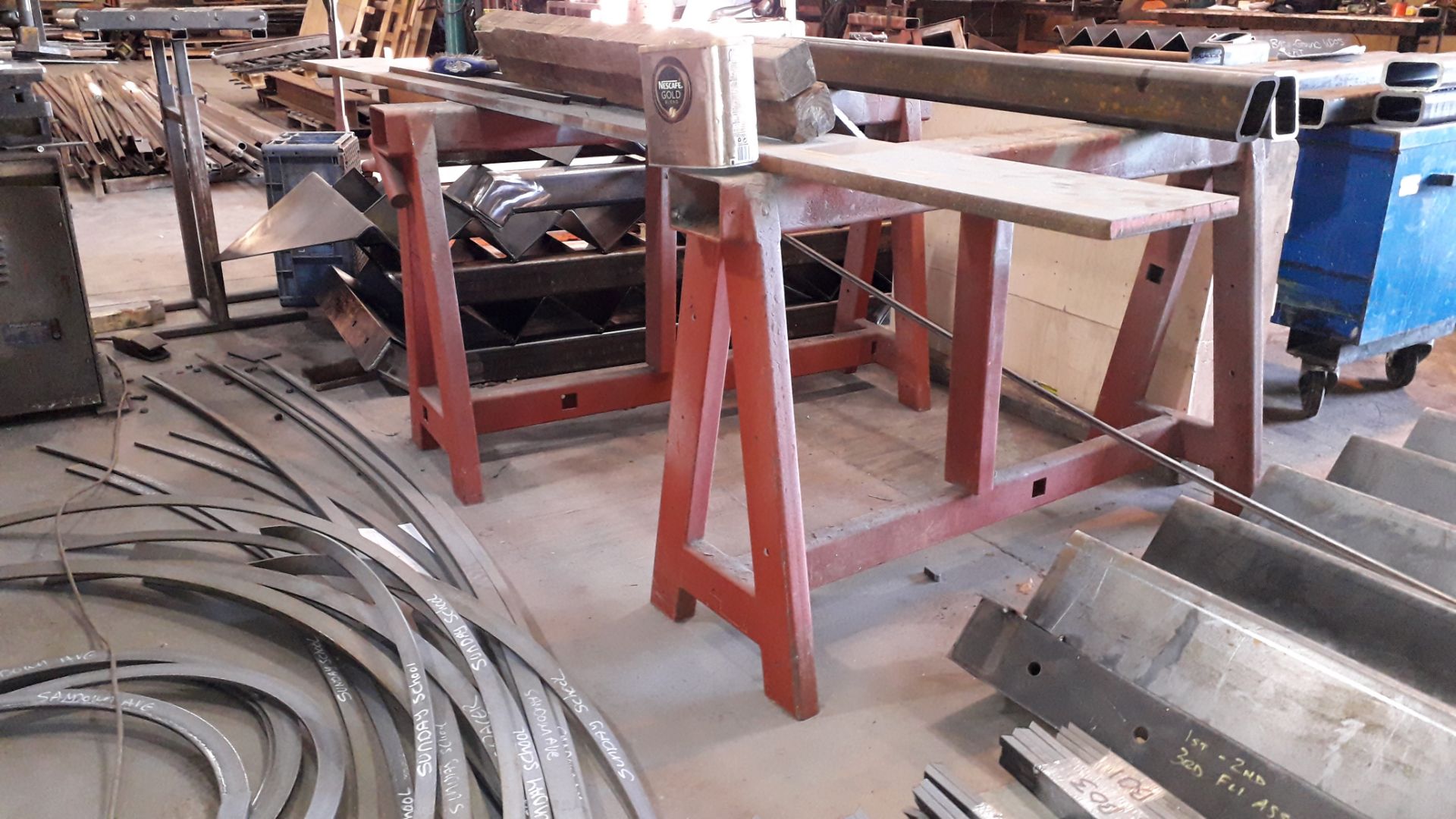 4 x Steel Fabricated Trestles - Image 2 of 2