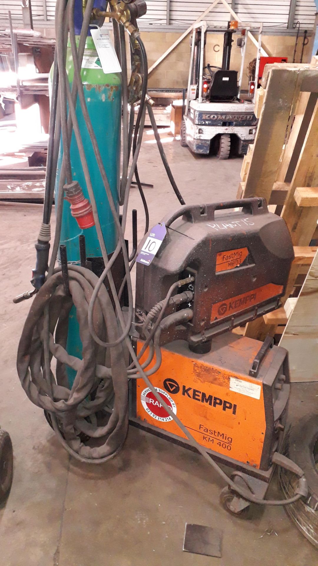 Kempi Fast Mig KM400 Mig Welding Set with Kempi Mf33 Wire Feed Unit and Trolley (Bottle not - Image 2 of 2