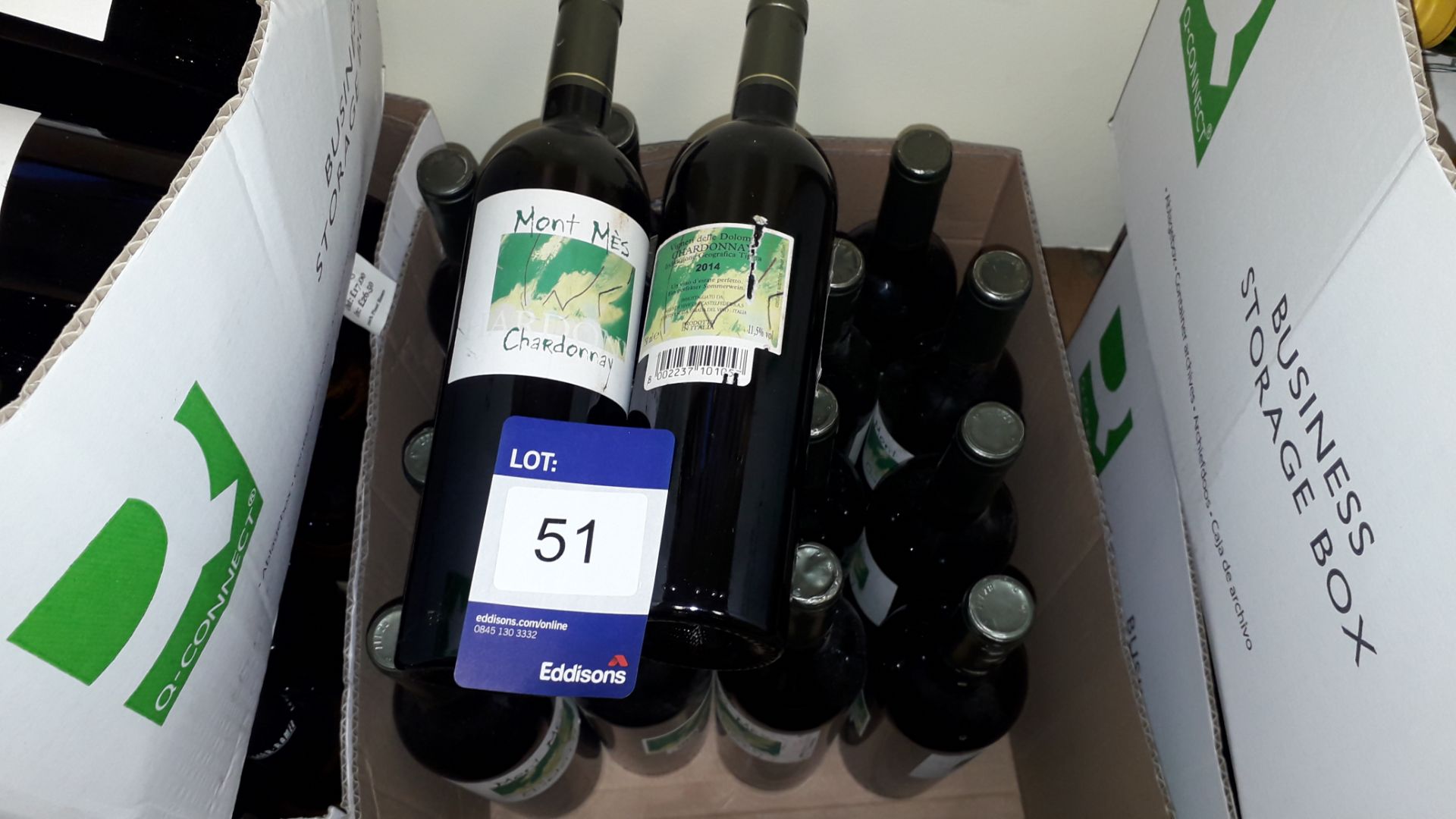 18 x 75cl bottles Castlefeder Mont Mes Chardonnay