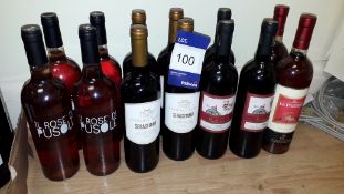 13 x 75cl bottles of assorted wine including Azien
