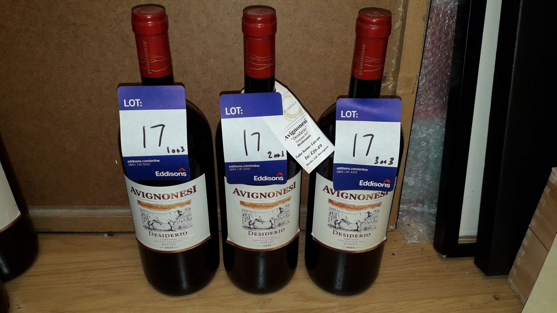 3 Magnums Avignonesi Desiderio Toscana Merlot 2012, 1.5L