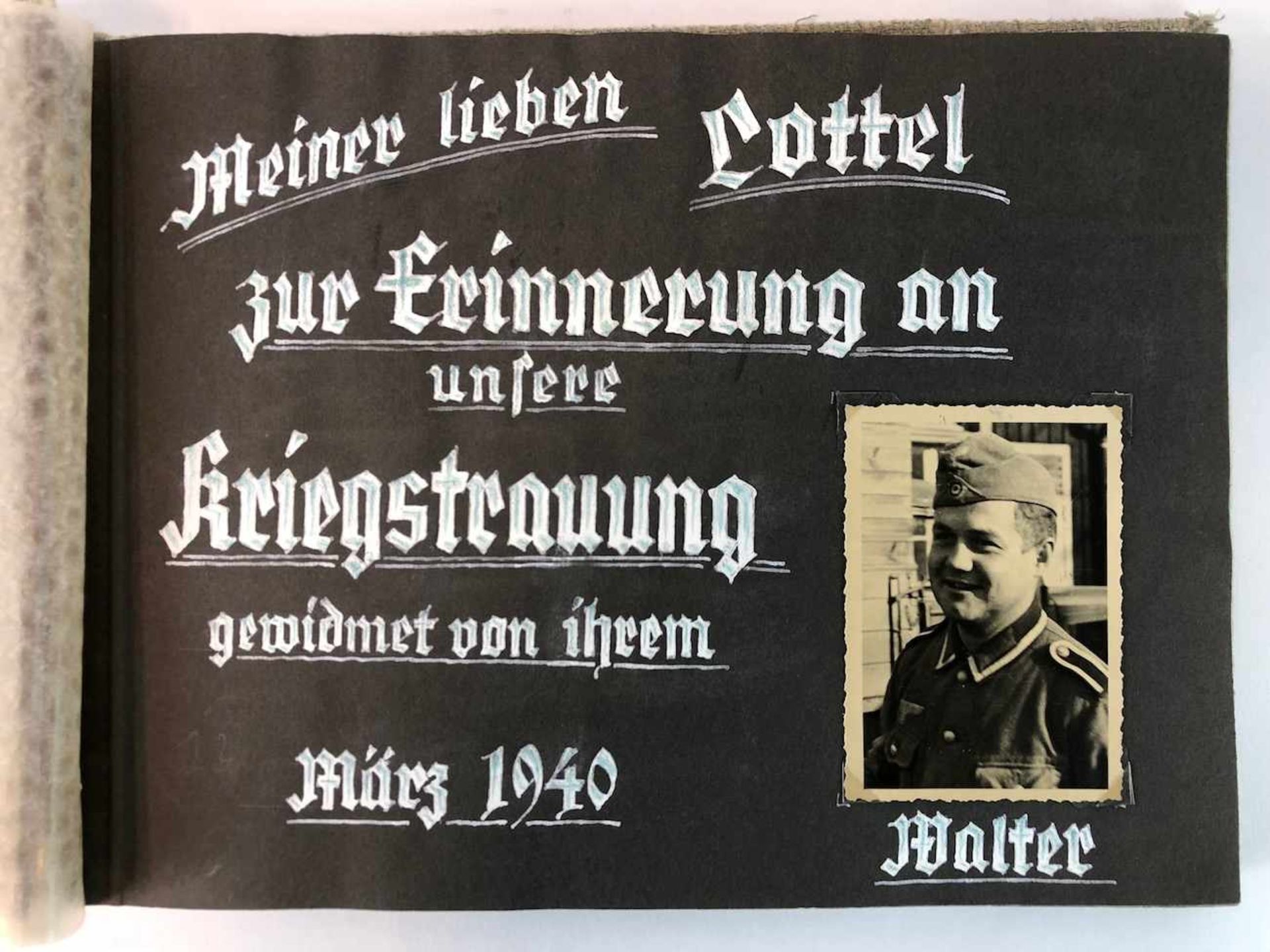 Dt. Feldwebel (Stalingradkämpfer) der Wehrmacht: Fotoalbum 1939/40: Kriegstrauung, Polenfeldzug,