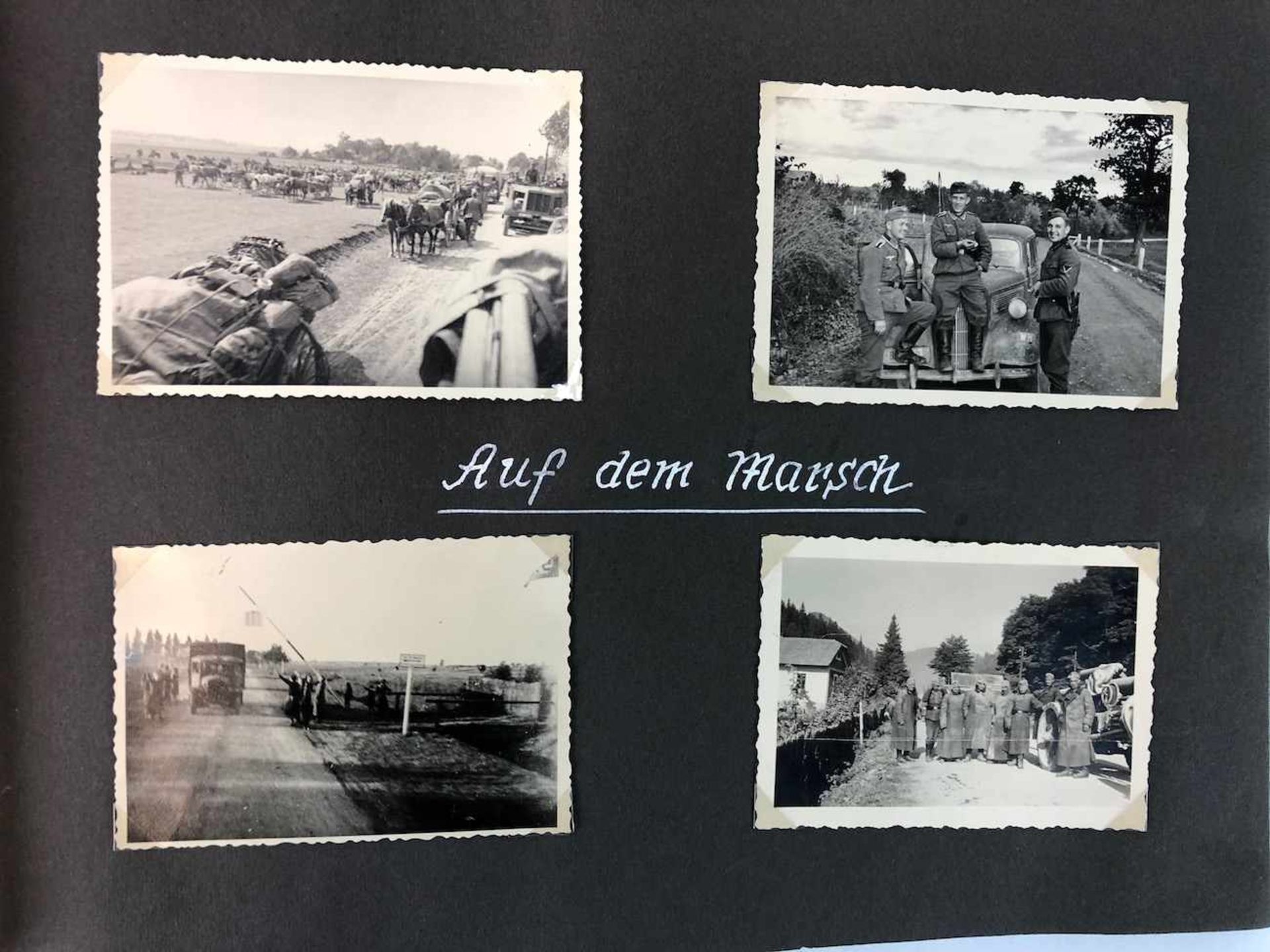 Dt. Feldwebel (Stalingradkämpfer) der Wehrmacht: Fotoalbum 1939/40: Kriegstrauung, Polenfeldzug, - Bild 9 aus 12