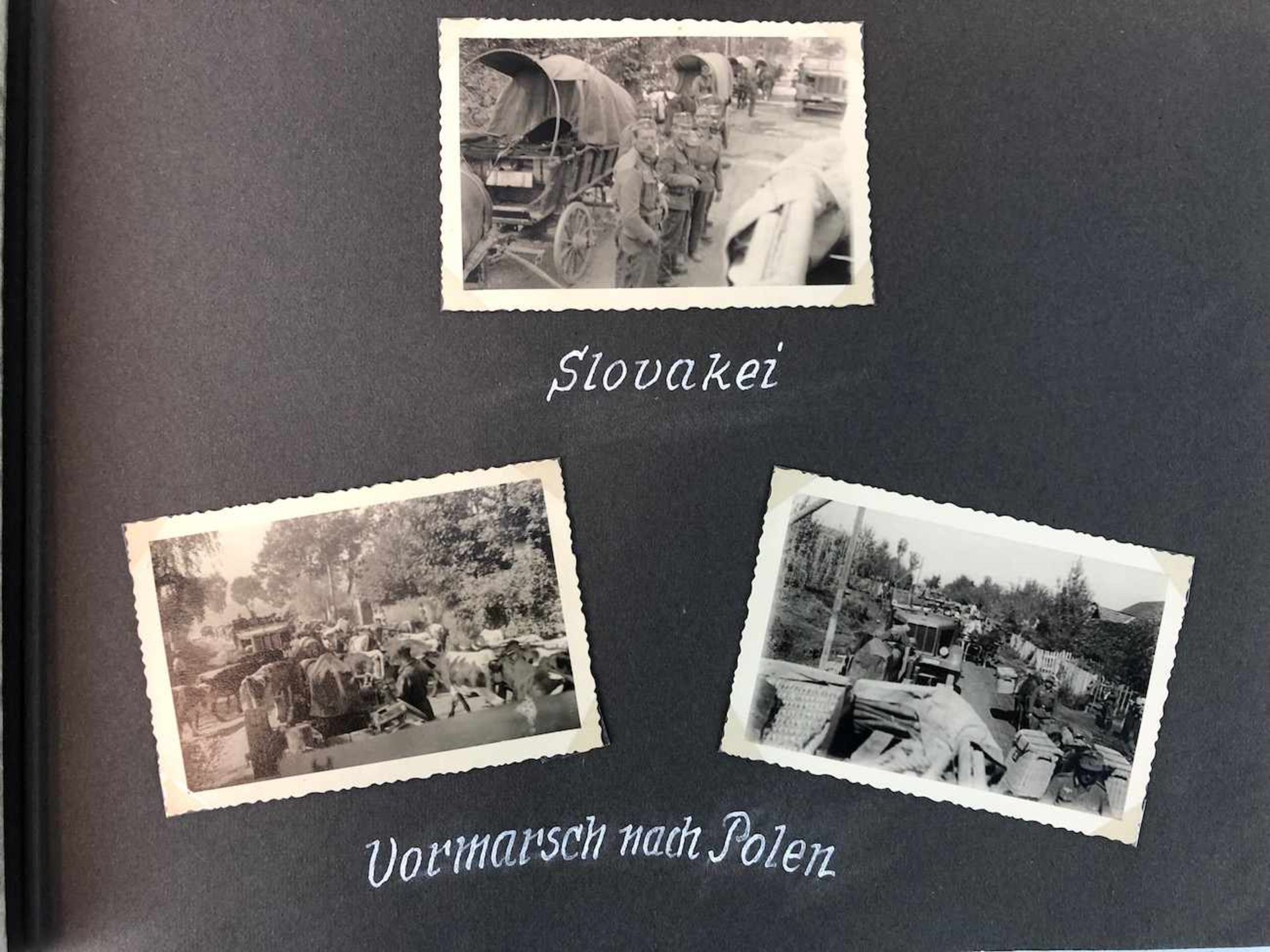 Dt. Feldwebel (Stalingradkämpfer) der Wehrmacht: Fotoalbum 1939/40: Kriegstrauung, Polenfeldzug, - Bild 5 aus 12