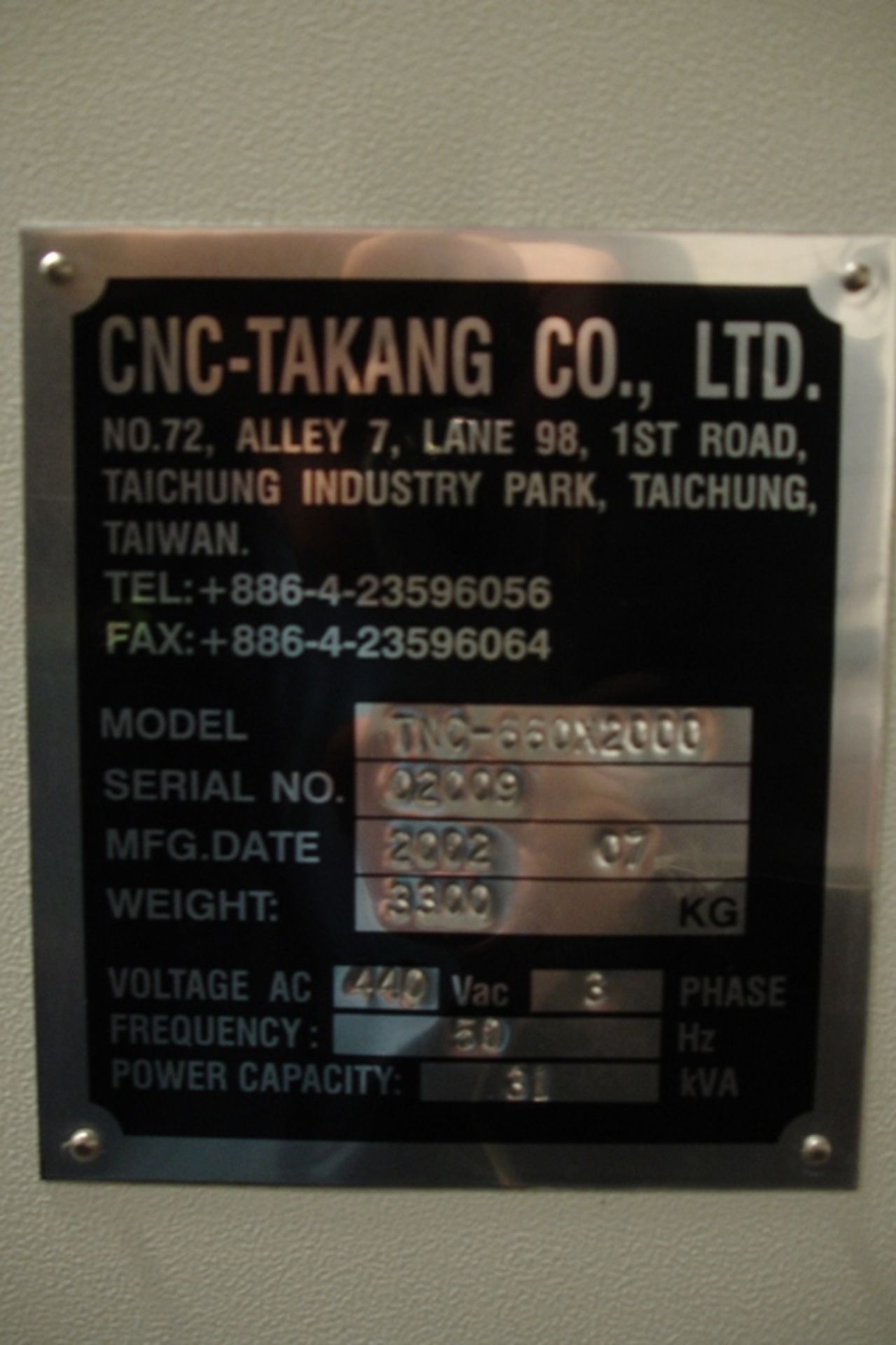 TAKANG CNC LATHE - Image 6 of 8