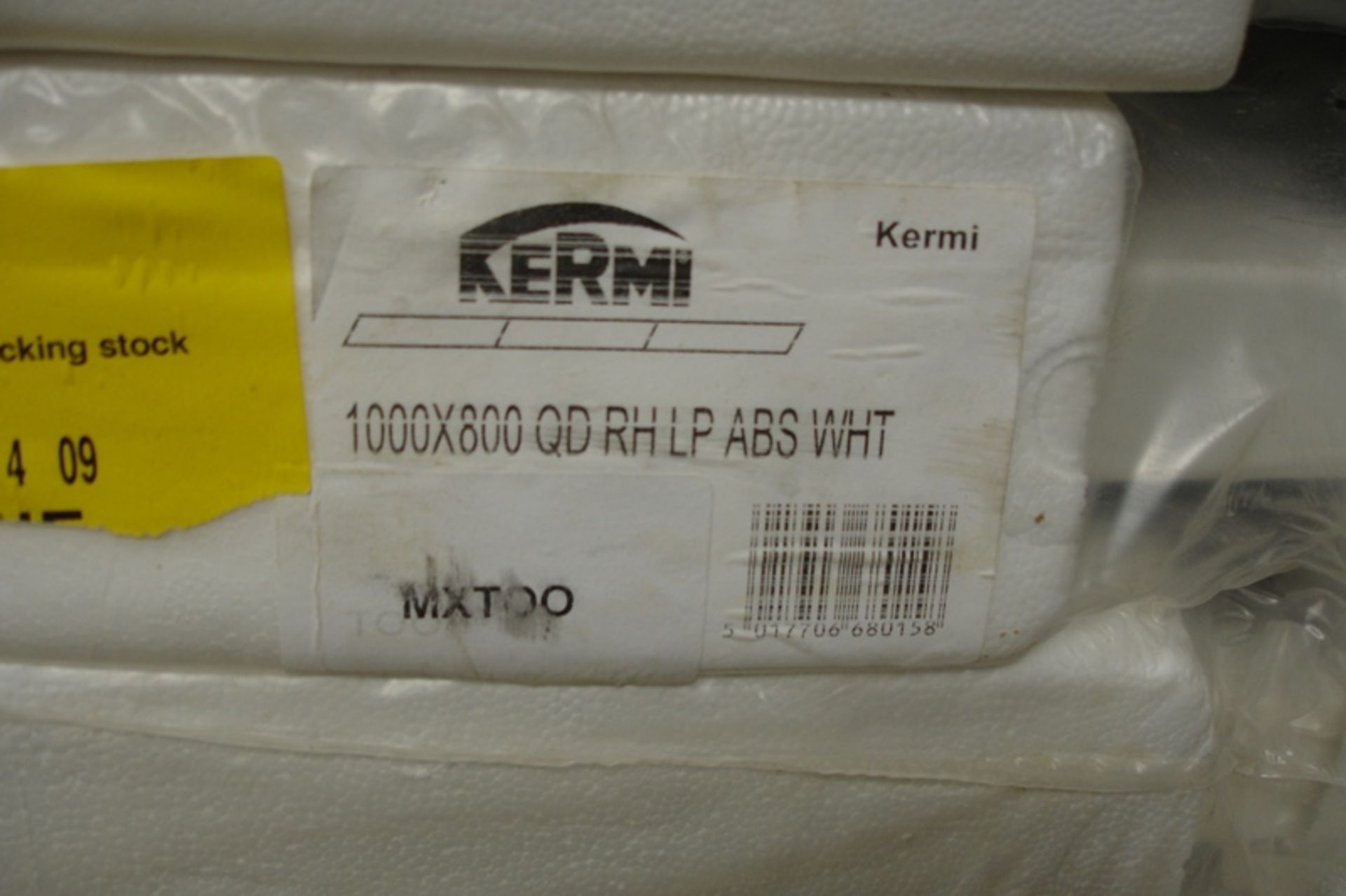 10 x new Kermi 1000 x 800 Quadrant Slimline White Stone Shower Trays - Image 2 of 4