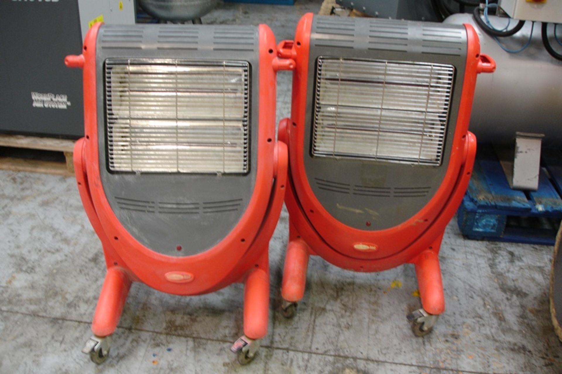 2 large mobile workshop Heaters